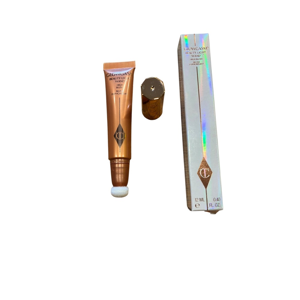 Charlotte Tilbury Glowgasm Beauty Light Wand Peachgasm Liquid Blush Highlight